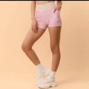 Blogilates Pink Floral Women's Shorts